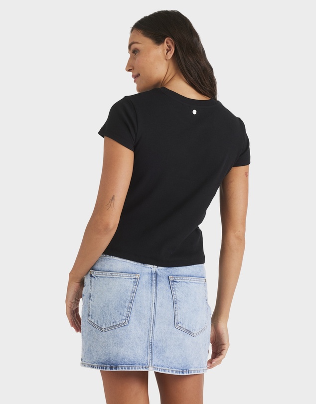 Roxy - Womens Base Rib Crew Neck T-Shirt