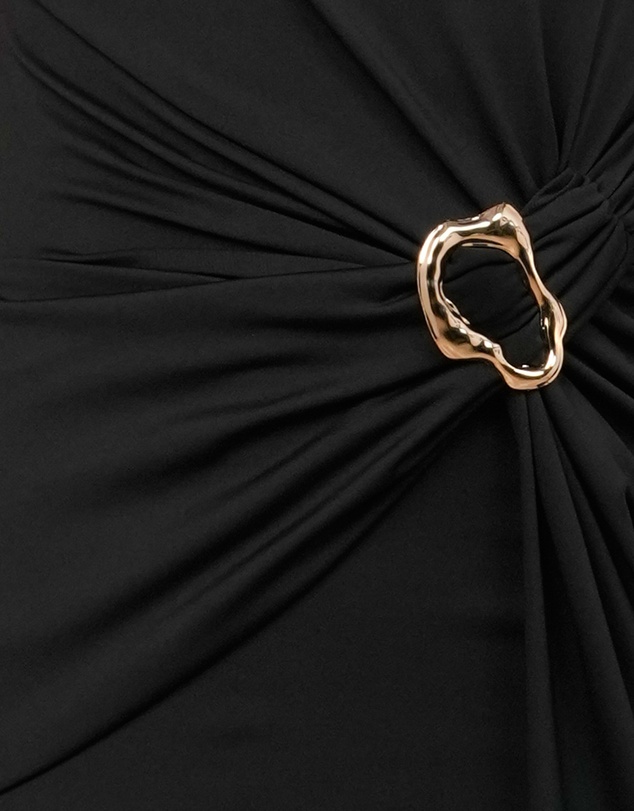 Pilgrim - Benny High Neck Draped Gown