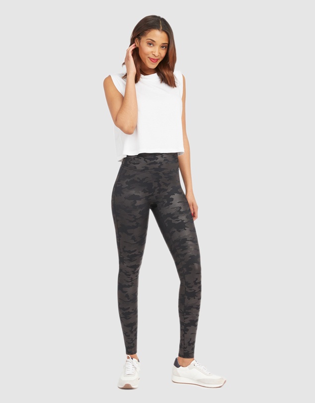 Spanx - Faux Leather Camo Legging
