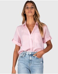 CAMIXA - FEBE Short Sleeve Linen shirt