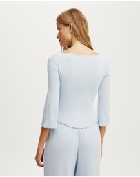 Cotton On Body - Dreamy Soft Pointelle 3/4 Long Sleeve Top