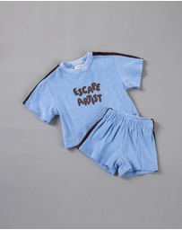 Tiny Trove - Wes Terry Towelling Set - Babies-Kids