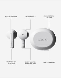 Sudio - A3 - True Wireless 5.4 Bluetooth Headphones/Earbuds