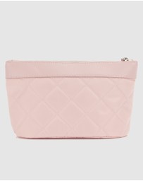 JETT BLACK - Bondi Blush Quilted Clutch Pouch