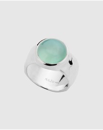 Najo - Chroma Silver Aqua Chalcedony Ring