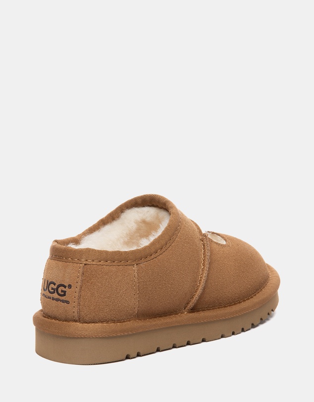 EVERAU - Australian Shepherd Ugg Carmella Kids Cow Suede Upper House Shoes