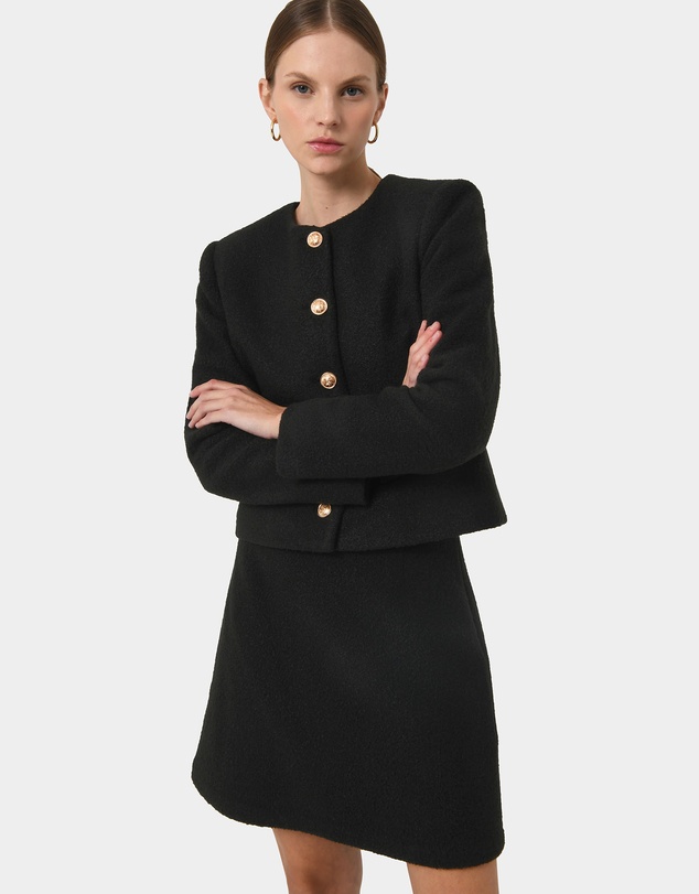 Forcast - Zahra Boucle Yarn Mini Skirt