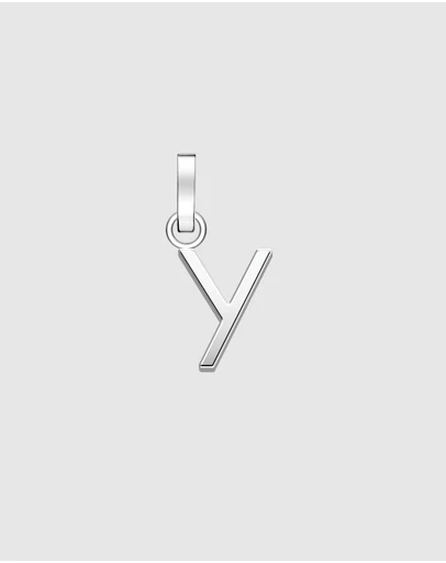 Rosefield - Pendant Silver Tone Letter Y
