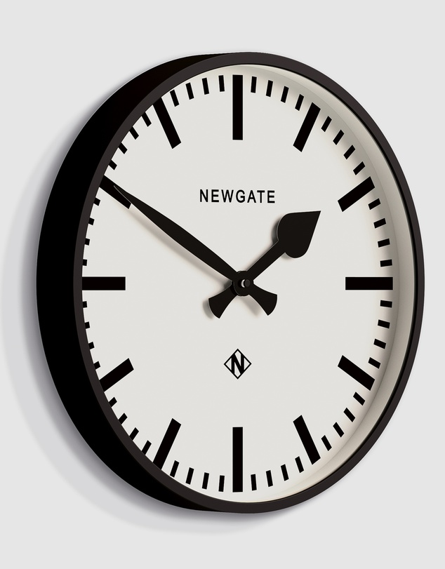 Newgate - Newgate Railway Clock Black