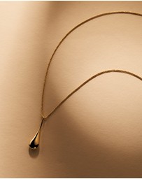 Najo - My Silent Tears Yellow Gold Necklace