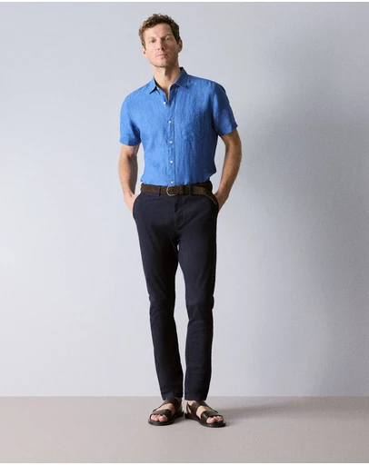Trenery - Slim Chino Pant in Midnight Blue