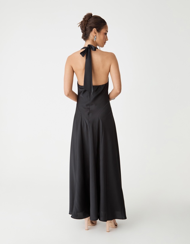 Forcast - Santana Halter Satin Dress
