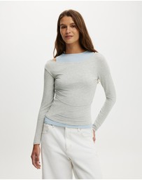 Cotton On - Morgan Layered Long Sleeve Top