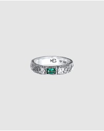 Haze & Glory - ICONIC EXCLUSIVE - Ring Men Emerald Envy 925 Sterling Silver
