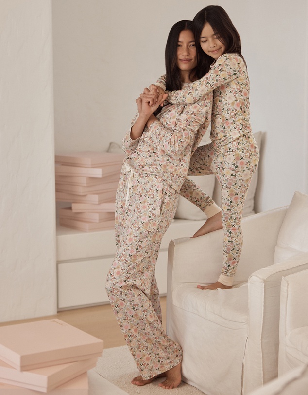 Papinelle - Meribel Organic Cotton Knit Long Sleeve Tee and Wide Leg Pant
