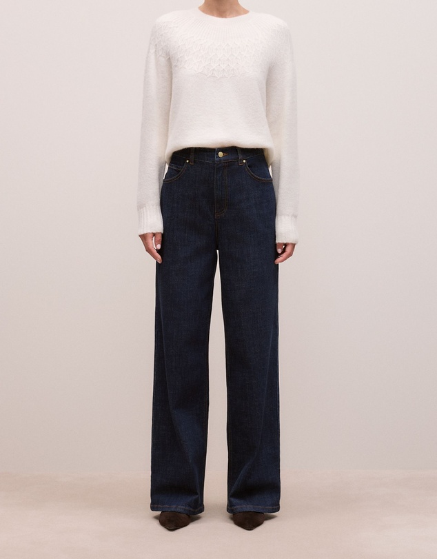 Trenery - Australian Cotton Blend High Waist Jean in Rinse Wash