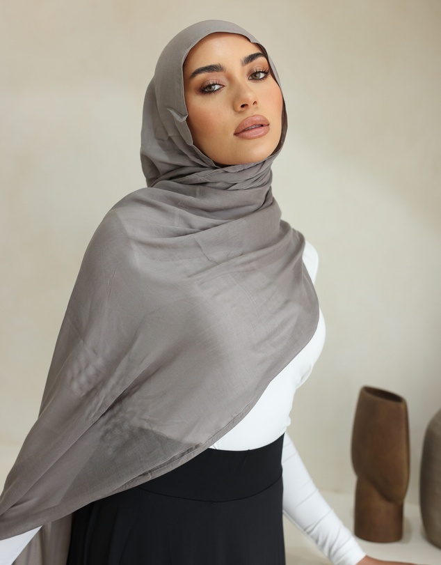 Mod Squad - Double Stitch Hijab- Steel