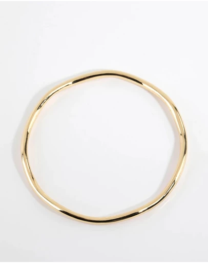 Lovisa - Gold Plated Thin Wavy Bangle