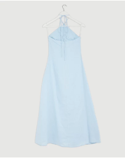 Revibe - Repaired AERE Tiera Halter Maxi Dress - AU 12
