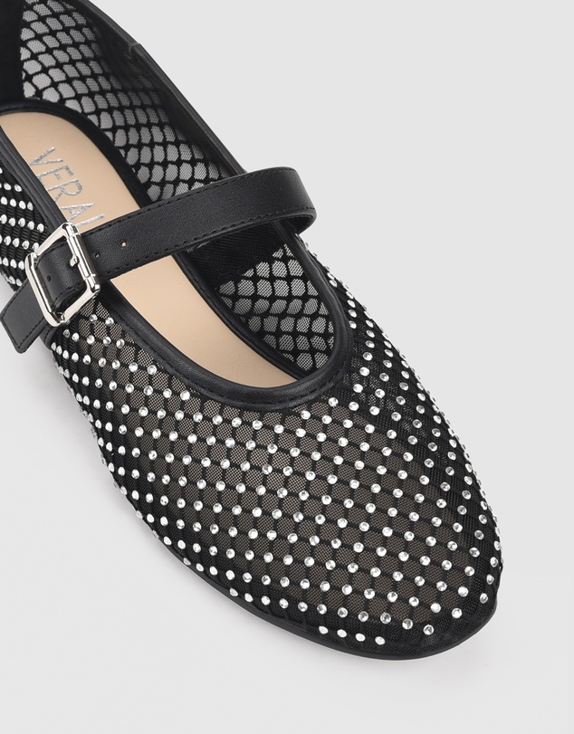 Verali - Damsel Diamante Mary-Jane Flat