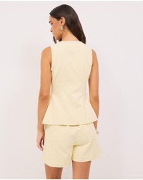 Calli - Matt Cotton Twill Vest