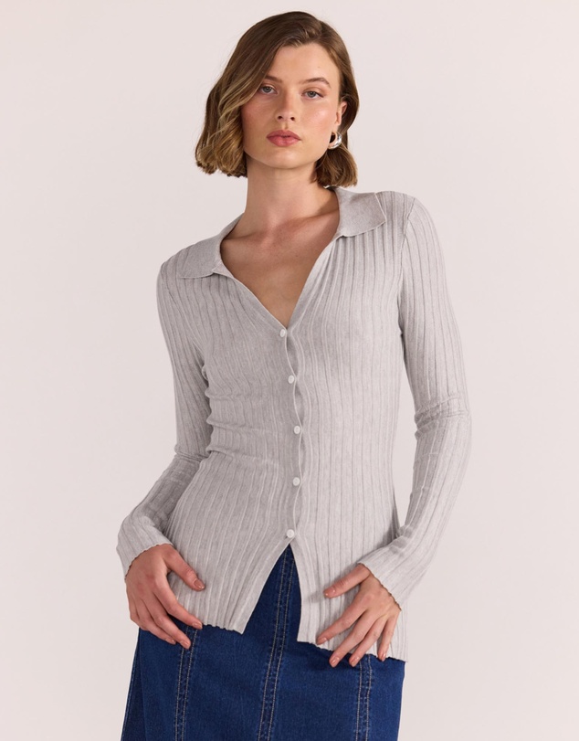 Staple the Label - Marlow Ribbed Polo Top