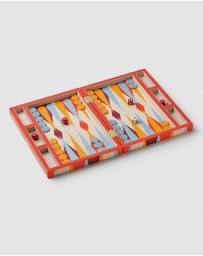 Printworks - Printworks Lacquered Backgammon-Red