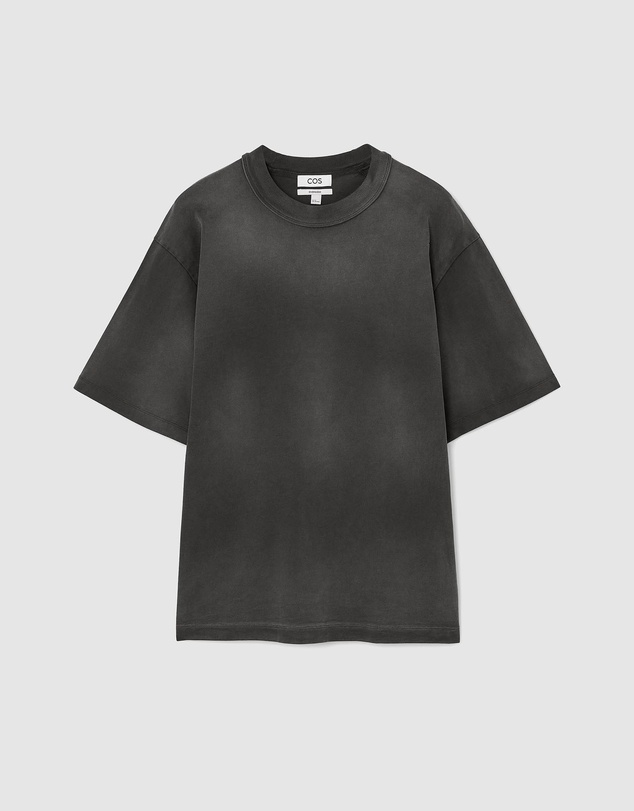 COS - Oversized Faded Mock-Neck Shirt