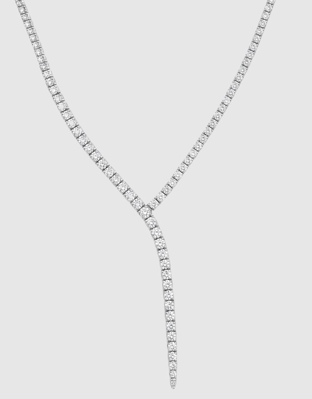 Izoa - Josephine Tennis Drop Necklace