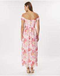 Romance by Honey and Beau - Eve Off Shoulder Midi Dress