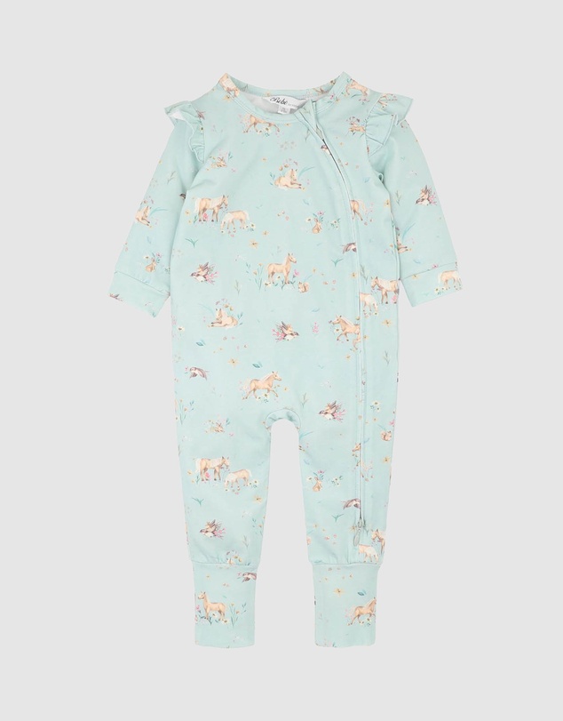 Bebe by Minihaha - Winnie Organic LS Zipsuit - Babies