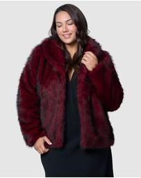 Pink Dusk by Curve Project - Hot Pursuit Fur Coat