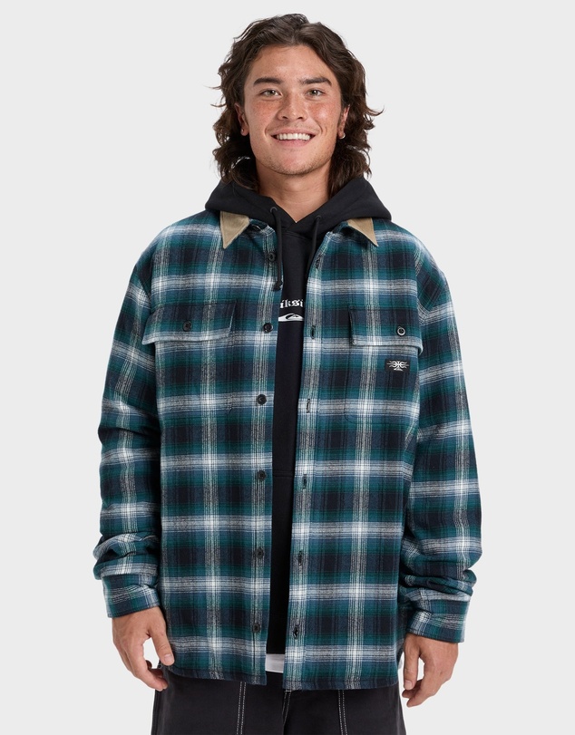 Quiksilver - Mens Shadow Check Long Sleeve Shirt