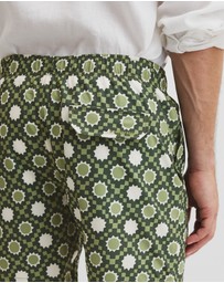 Country Road - Recycled Polyester Tile Print Swim Short