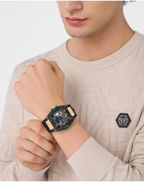 Philipp Plein - The $Keleton 2.0 - 44mm Black Dial and Silicone Strap