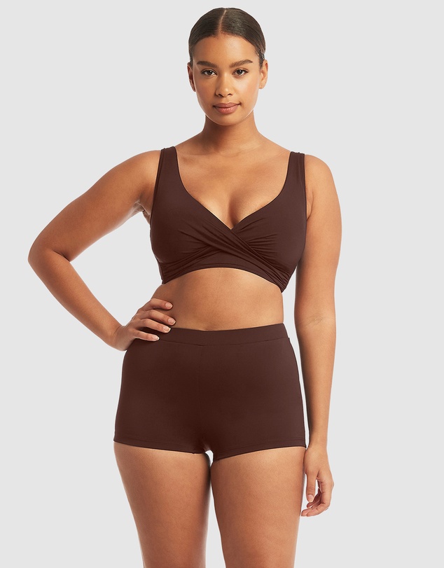 Sea Level Australia - Essentials Katie Boy Leg Pant Cocoa