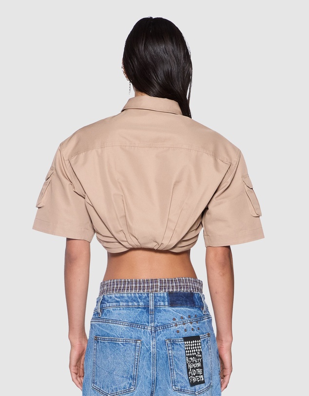 Ksubi - Barker Crop SS Shirt Tan