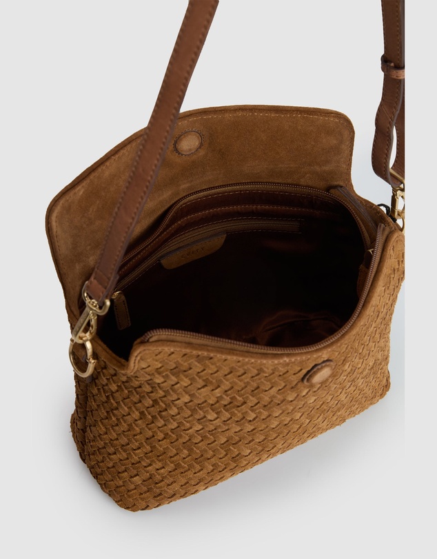 Evity - Clara Suede Leather Grab Bag