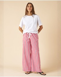 CAMIXA - Palazzo Wide Leg Striped Pants