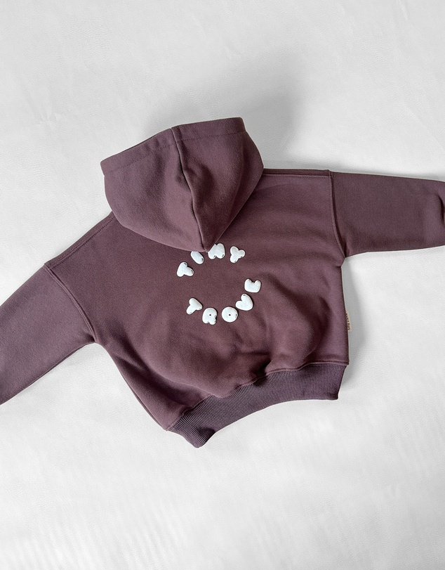 Tiny Trove - Sporty Puff Print Cotton Hoodie Tracksuit Set - Babies-Kids