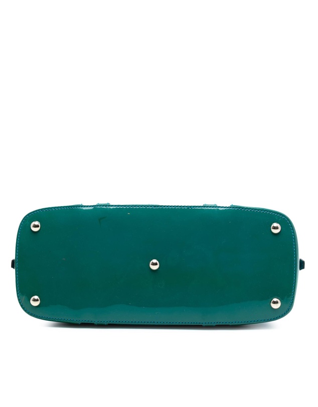 Pre-Loved by Azura Reborn - Pre-Loved Small Microguccissima Bicolor Patent Nice Dome Satchel