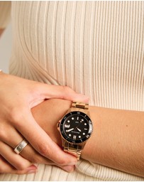 Maxum - Liberty Black Dial With Rose Gold Bracelet & Case