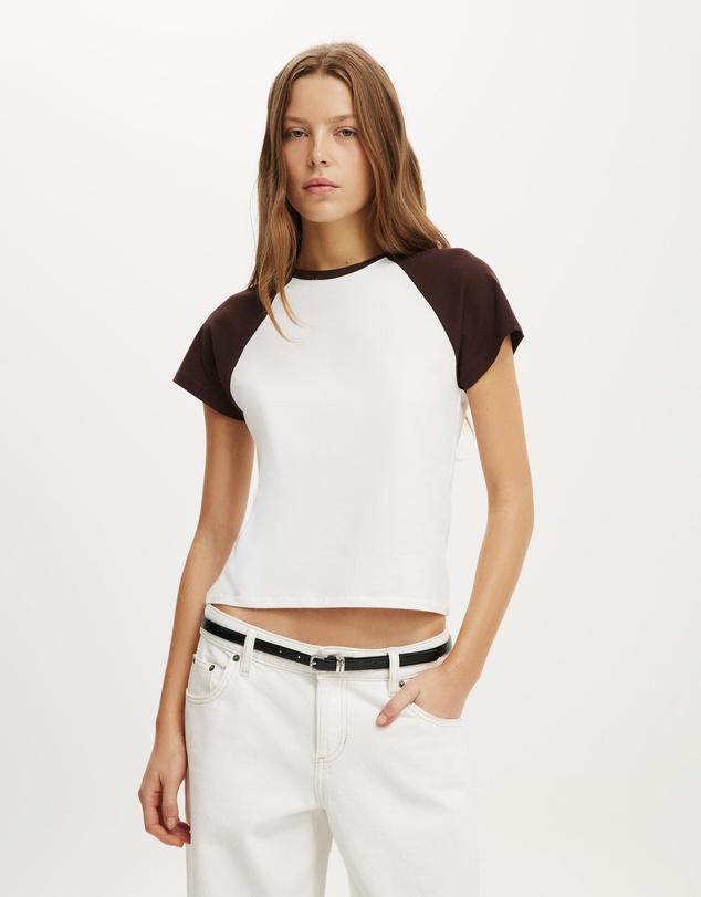 Cotton On - 90S Baby Raglan Tee