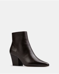 Wittner - Kloe Dark Brown Leather Ankle Boot