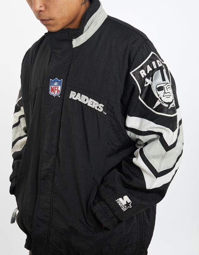 Vintage by The Real Deal - Pre Loved - Vintage 90s Starter NFL Los Angeles Raiders Puffer Jacket