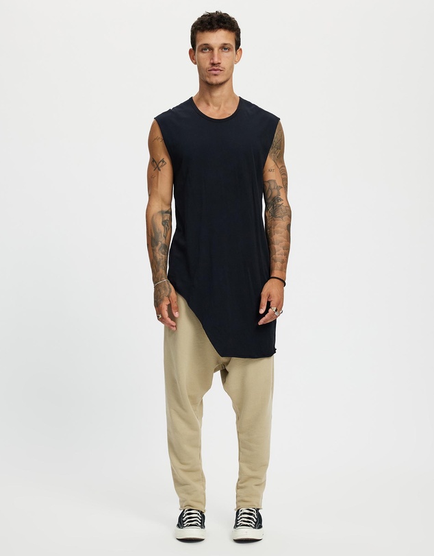 Surrounded By Ghosts - The Graftonite Asymmetrical Cotton Tail Muscle T-Shirt