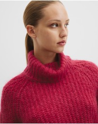 Country Road - Lofty Merino Wool Funnel Neck Knit