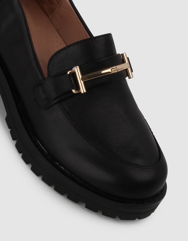 Airflex - Agatha Casual Heeled Leather Loafers