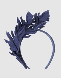 Max Alexander - Felt Navy Leaf Fascinator