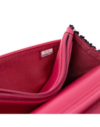Pre-Loved by Azura Reborn - Pre-Loved Tweed Written in Chain Logo Wallet on Chain